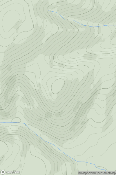 Thumbnail image for Foel [Dolgellau to Machynlleth] showing contour plot for surrounding peak